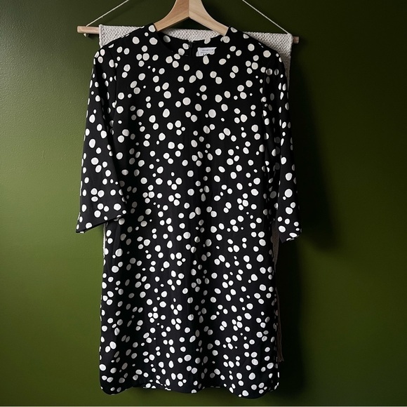 & Other Stories Black Polka Dot Sheath Dress size 6 - Picture 8 of 10